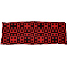 Abstract Background Red Black Body Pillow Case (dakimakura) by Amaryn4rt