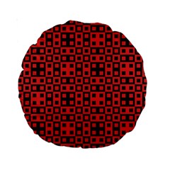 Abstract Background Red Black Standard 15  Premium Round Cushions by Amaryn4rt