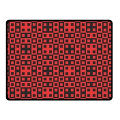 Abstract Background Red Black Double Sided Fleece Blanket (small)  by Amaryn4rt