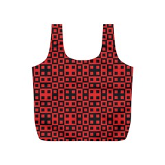 Abstract Background Red Black Full Print Recycle Bags (s)  by Amaryn4rt