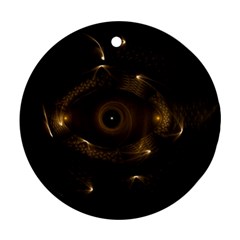 Abstract Fractal Art Artwork Round Ornament (two Sides) by Amaryn4rt