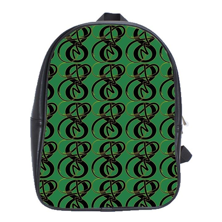 Abstract Pattern Graphic Lines School Bags (XL) 