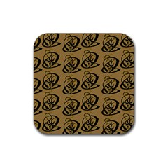 Abstract Swirl Background Wallpaper Rubber Coaster (square)  by Amaryn4rt