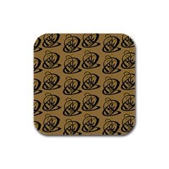 Abstract Swirl Background Wallpaper Rubber Square Coaster (4 Pack)  by Amaryn4rt