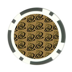 Abstract Swirl Background Wallpaper Poker Chip Card Guard by Amaryn4rt