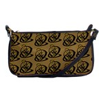 Abstract Swirl Background Wallpaper Shoulder Clutch Bags Front