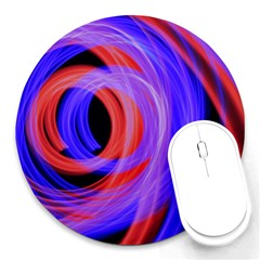 Background Blue Red Round Mousepads