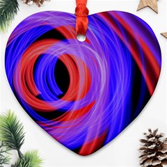 Background Blue Red Ornament (Heart)