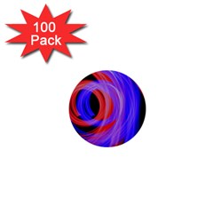 Background Blue Red 1  Mini Buttons (100 pack) 