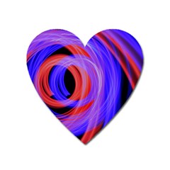 Background Blue Red Heart Magnet