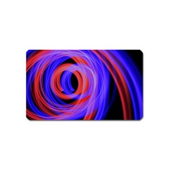 Background Blue Red Magnet (Name Card)