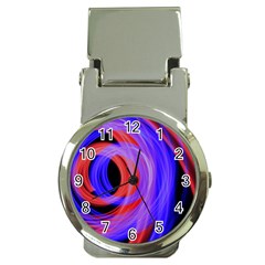 Background Blue Red Money Clip Watches