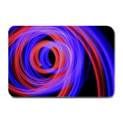 Background Blue Red Plate Mats