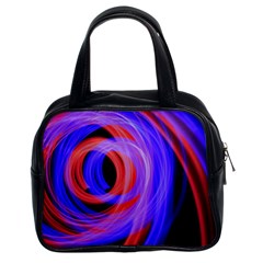 Background Blue Red Classic Handbags (2 Sides)