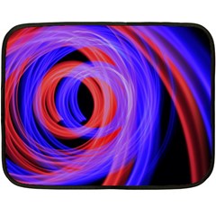 Background Blue Red Double Sided Fleece Blanket (Mini) 