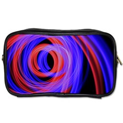 Background Blue Red Toiletries Bags