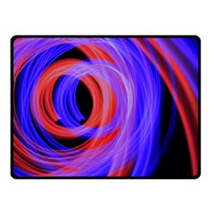 Background Blue Red Fleece Blanket (Small)