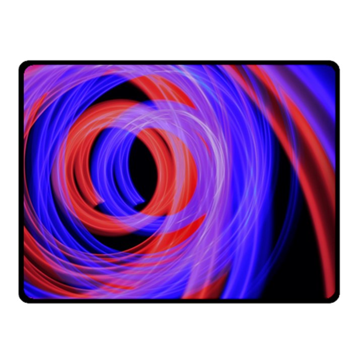 Background Blue Red Fleece Blanket (Small)