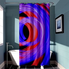 Background Blue Red Shower Curtain 36  x 72  (Stall) 