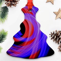 Background Blue Red Ornament (Christmas Tree) 