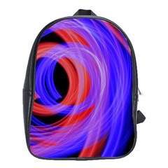 Background Blue Red School Bags (XL) 