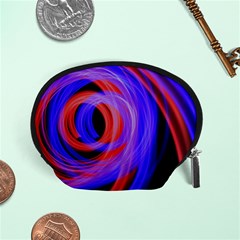 Background Blue Red Accessory Pouches (Small) 