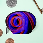 Background Blue Red Accessory Pouches (Small)  Back