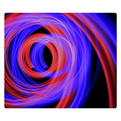 Background Blue Red Double Sided Flano Blanket (Small) 