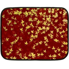 Background Design Leaves Pattern Fleece Blanket (mini) by Amaryn4rt