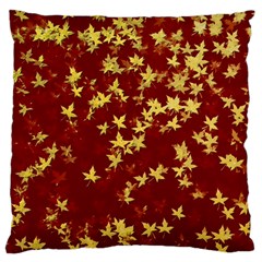 Background Design Leaves Pattern Standard Flano Cushion Case (one Side) by Amaryn4rt