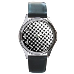 Background Wallpaper Texture Lines Dot Dots Black White Round Metal Watch