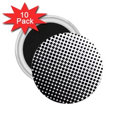 Background Wallpaper Texture Lines Dot Dots Black White 2.25  Magnets (10 pack) 