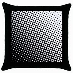 Background Wallpaper Texture Lines Dot Dots Black White Throw Pillow Case (black) by Amaryn4rt