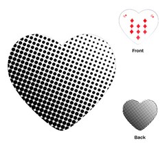 Background Wallpaper Texture Lines Dot Dots Black White Playing Cards (Heart) 