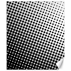 Background Wallpaper Texture Lines Dot Dots Black White Canvas 8  x 10 