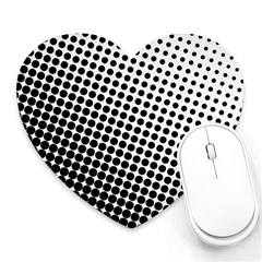 Background Wallpaper Texture Lines Dot Dots Black White Heart Mousepads