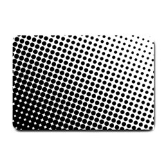 Background Wallpaper Texture Lines Dot Dots Black White Small Doormat  by Amaryn4rt