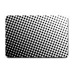 Background Wallpaper Texture Lines Dot Dots Black White Small Doormat  24 x16  Door Mat