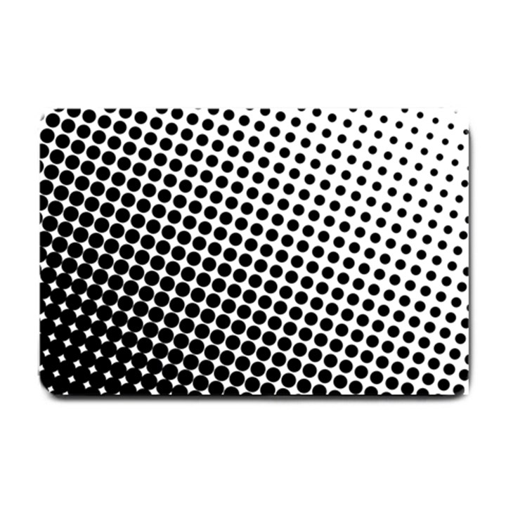 Background Wallpaper Texture Lines Dot Dots Black White Small Doormat 