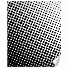 Background Wallpaper Texture Lines Dot Dots Black White Canvas 11  x 14  