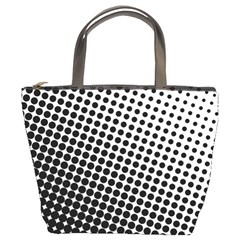 Background Wallpaper Texture Lines Dot Dots Black White Bucket Bags by Amaryn4rt