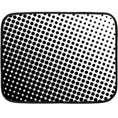 Background Wallpaper Texture Lines Dot Dots Black White Double Sided Fleece Blanket (mini)  by Amaryn4rt