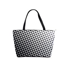 Background Wallpaper Texture Lines Dot Dots Black White Shoulder Handbags by Amaryn4rt