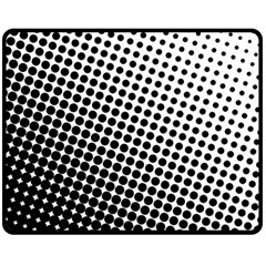 Background Wallpaper Texture Lines Dot Dots Black White Fleece Blanket (Medium) 