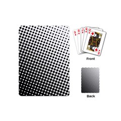 Background Wallpaper Texture Lines Dot Dots Black White Playing Cards (Mini) 