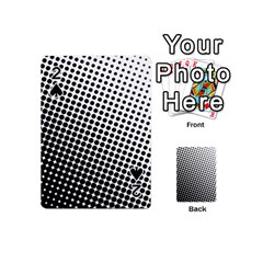 Background Wallpaper Texture Lines Dot Dots Black White Playing Cards 54 (Mini) 