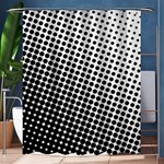 Background Wallpaper Texture Lines Dot Dots Black White Shower Curtain 60  x 72  (Medium)  60 x72  Curtain