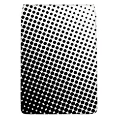 Background Wallpaper Texture Lines Dot Dots Black White Flap Covers (L) 