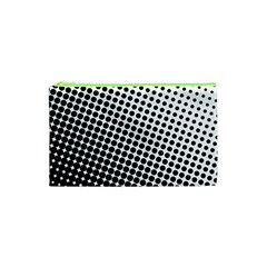 Background Wallpaper Texture Lines Dot Dots Black White Cosmetic Bag (XS)