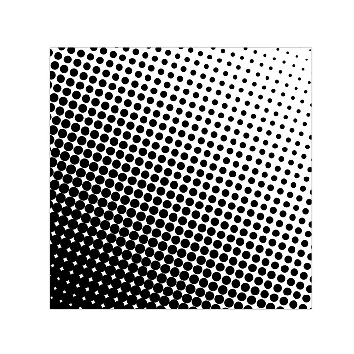 Background Wallpaper Texture Lines Dot Dots Black White Small Satin Scarf (Square)